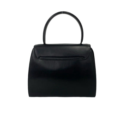 Celine Vintage Star Ball Logo Leather Handbag Mini Tote Black — view 3