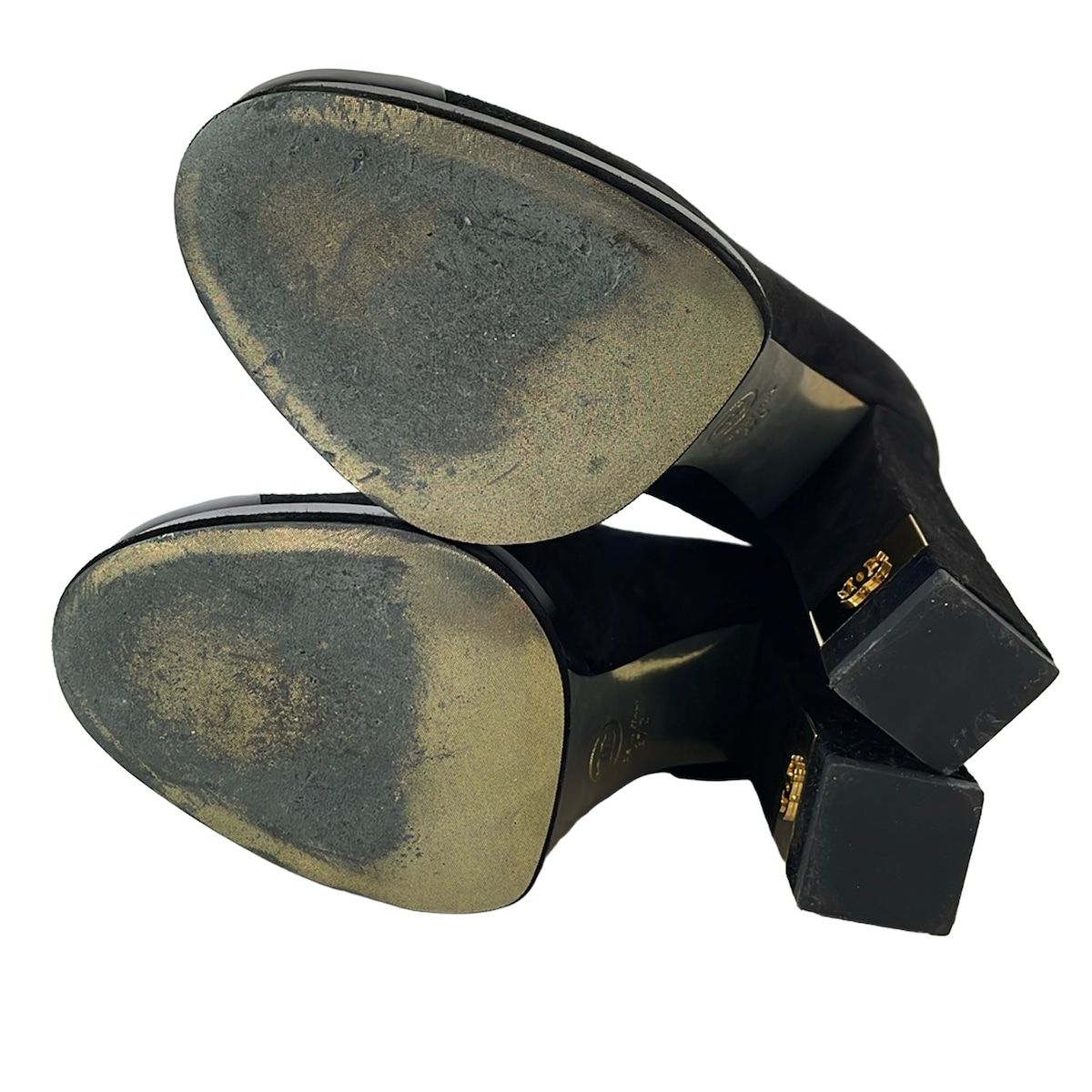 Chanel Booties 37C Black Leather Boots — view 4