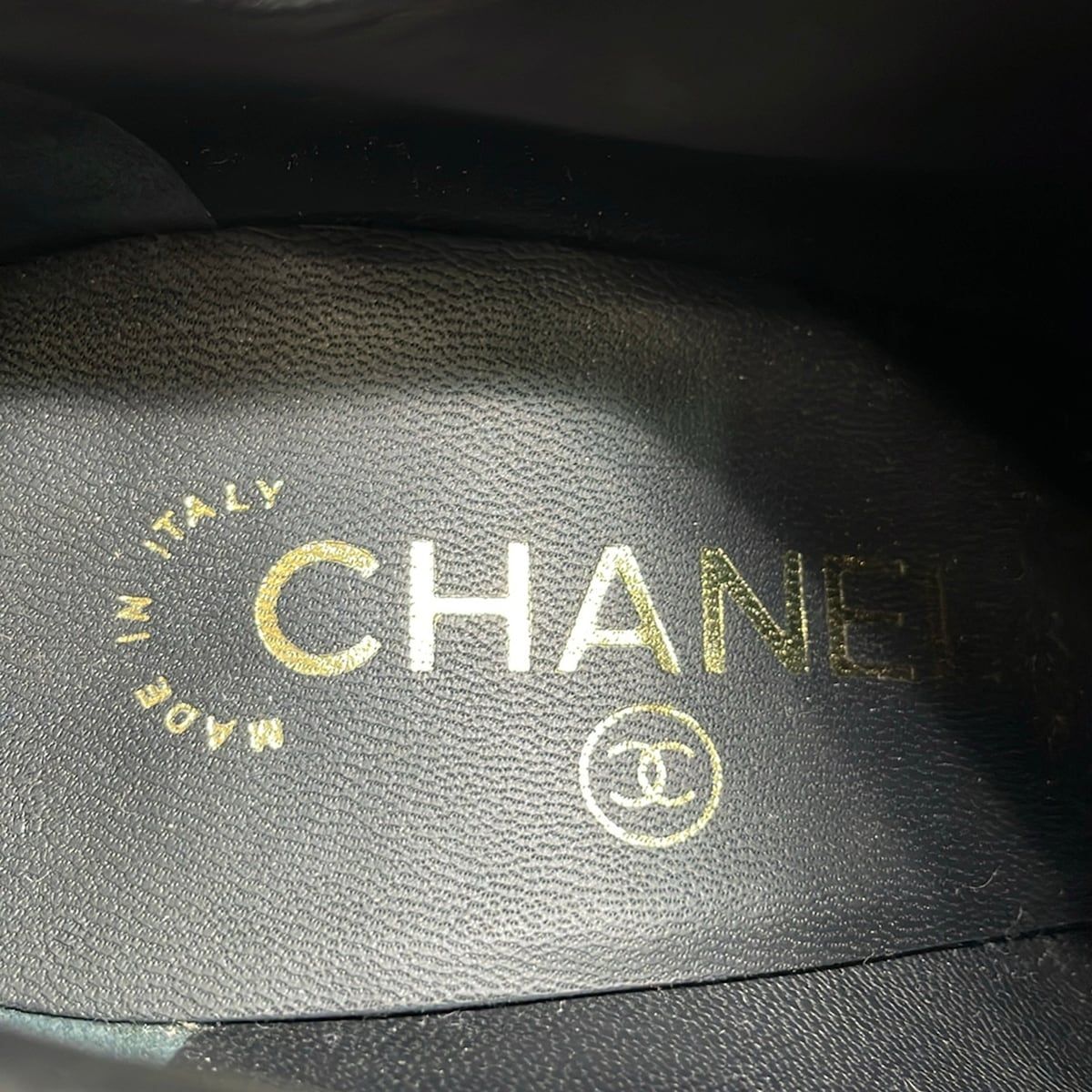 Chanel Booties 37C Black Leather Boots — view 5