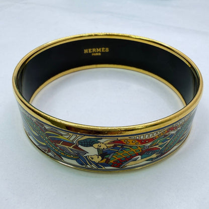 Hermes Enamel GM Multi Bangle P Around the Timestamp Bracelet