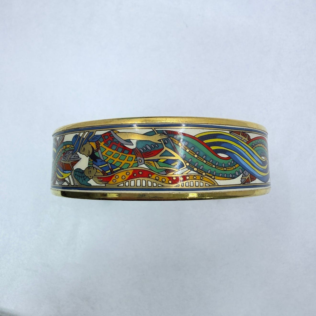 Hermes Enamel GM Multi Bangle P Around the Timestamp Bracelet — view 3