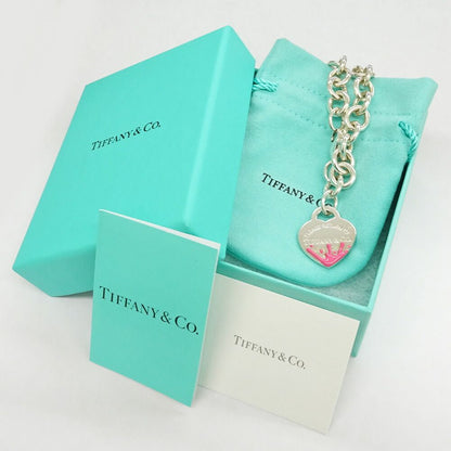 Tiffany & Co Bracelet Return to Tiffany Heart Splash Silver Pink — view 8