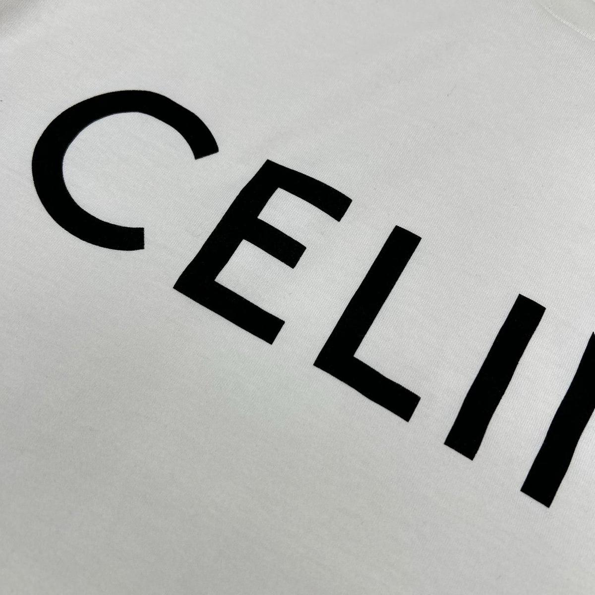 Celine White Cropped Length Short Sleeve T-Shirt XS — view 8