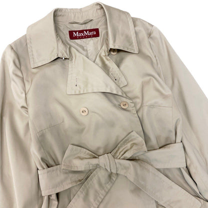 Max Mara Studio Trench Coat Double Breasted Beige 38 — view 5