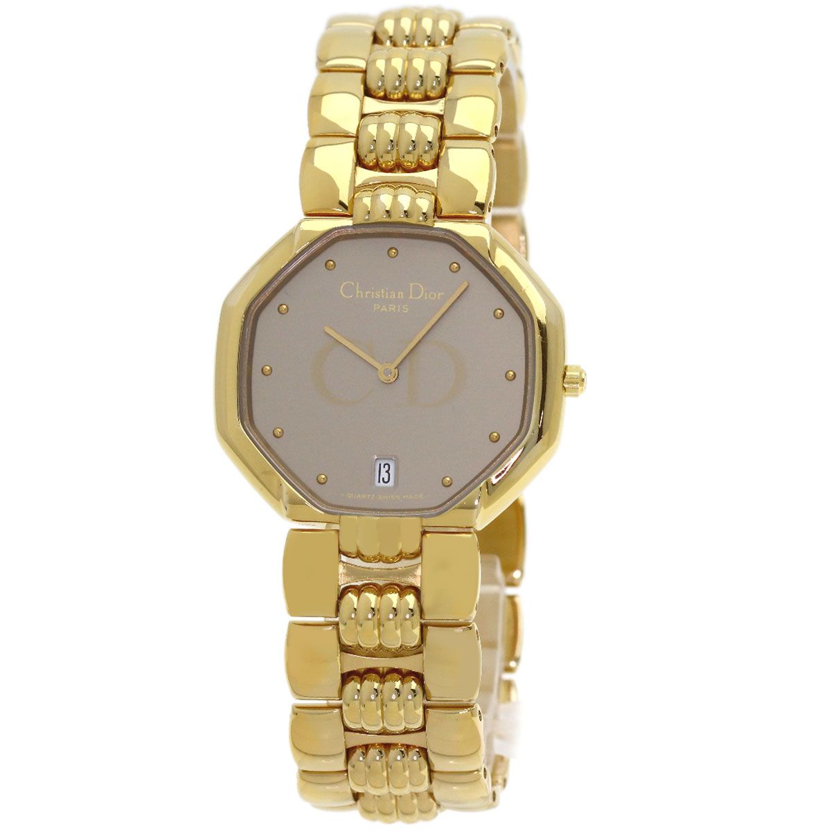 Dior Octagon Watch Gold