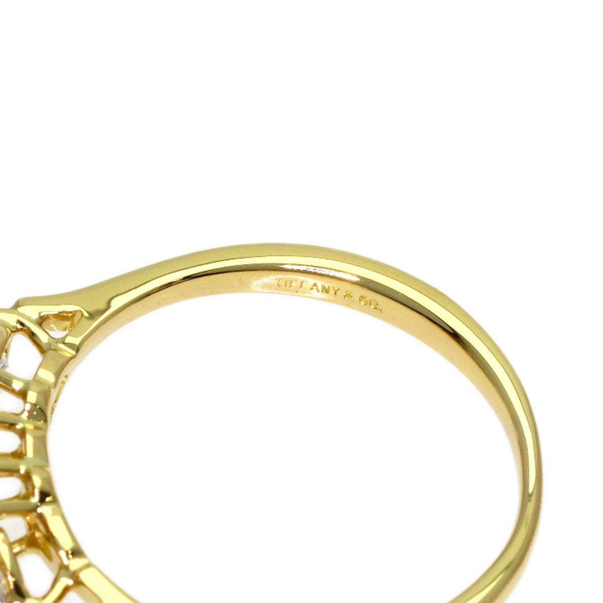 Tiffany & Co Seven Stone Diamond Ring 18k Yellow Gold — view 5