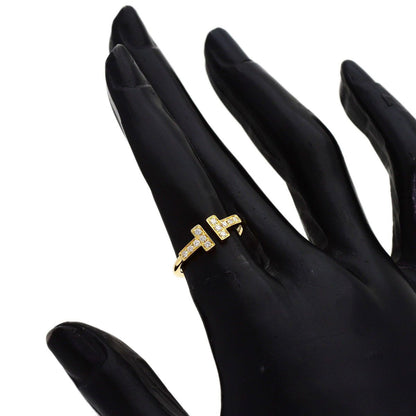 Tiffany & Co T Wire Diamond Ring 18k Yellow Gold — view 7