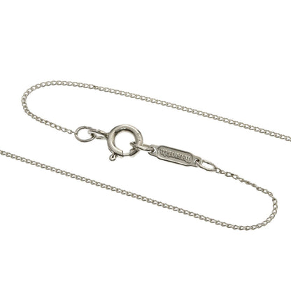 Tiffany & Co Heart Ribbon Necklace Silver 18k Yellow Gold — view 3