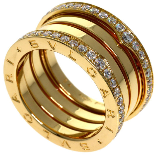 Bvlgari B.zero1 Edge Diamond Band 54 Ring 18k Yellow Gold
