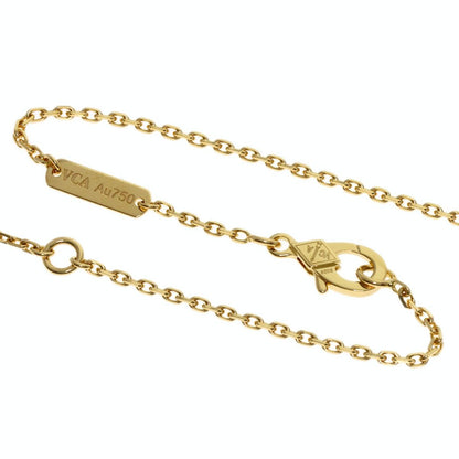 Van Cleef & Arpels Vintage Alhambra Guilloche Necklace 18k Yellow Gold — view 3