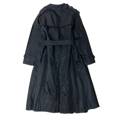 Prada Nylon Trench Coat Long Black S — view 3