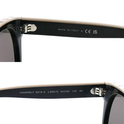 Chanel Butterfly Shape Sunglasses Black Eyewear — view 5