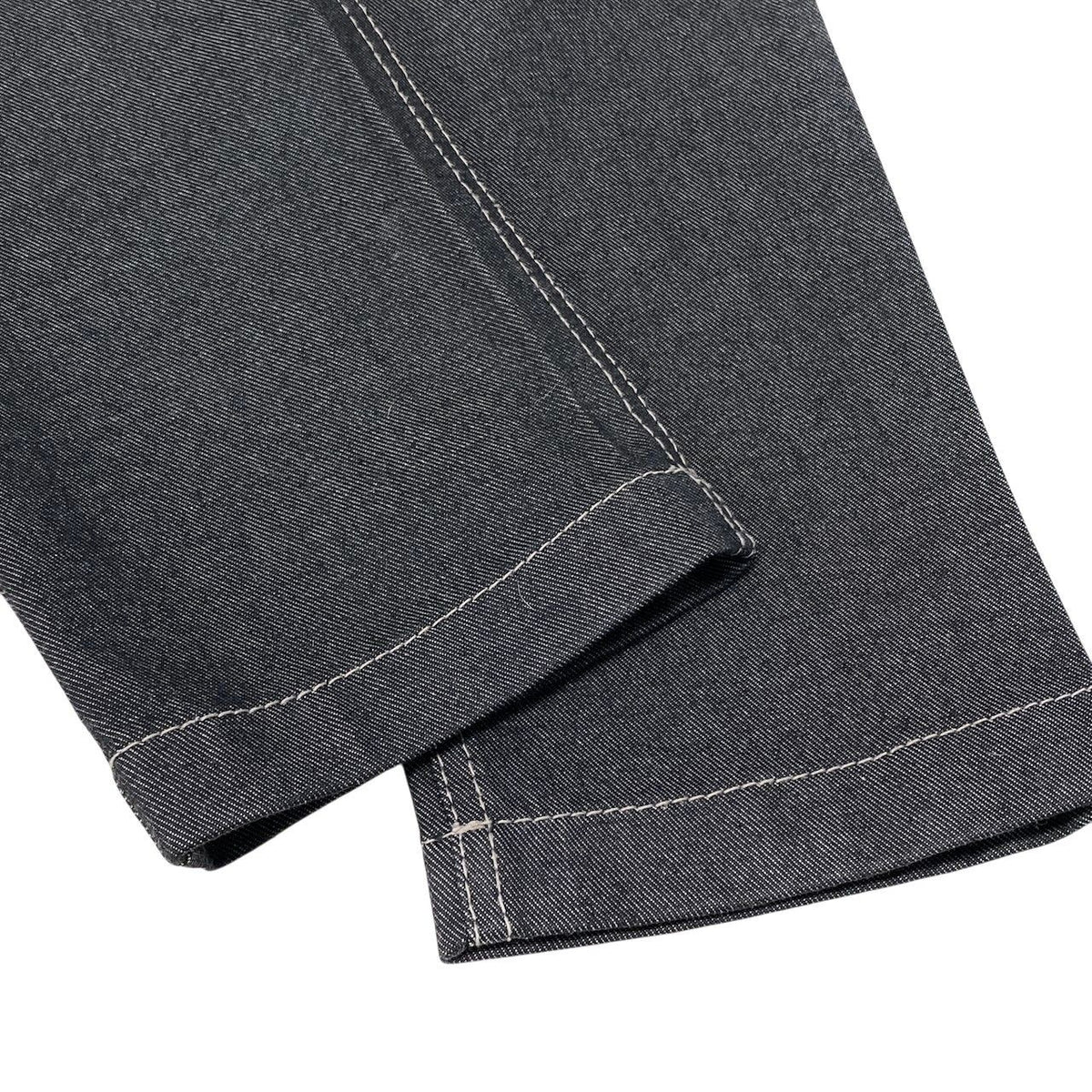 Celine Skinny Denim Embroidery Design Pants Gray — view 7