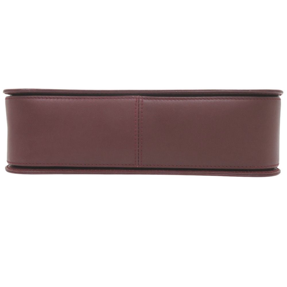 Cartier Must Line Leather Bordeaux Shoulder Bag — view 3