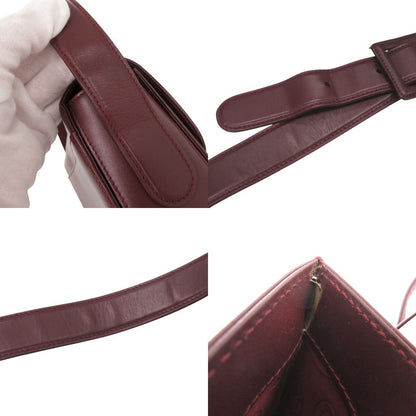 Cartier Must Line Leather Bordeaux Shoulder Bag — view 8
