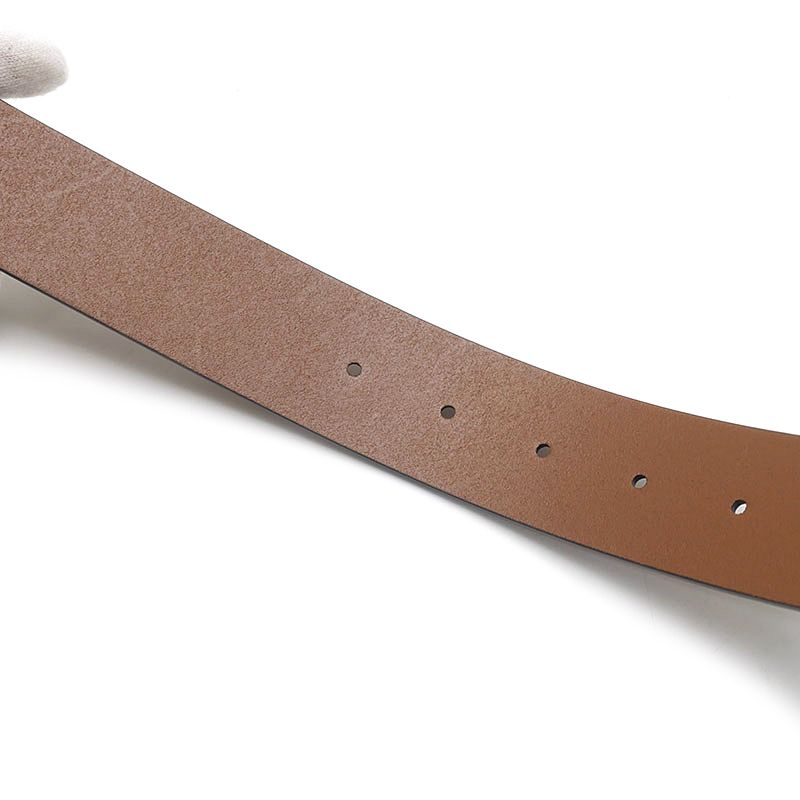 Gucci Interlocking G Belt 95 Brown Leather — view 7