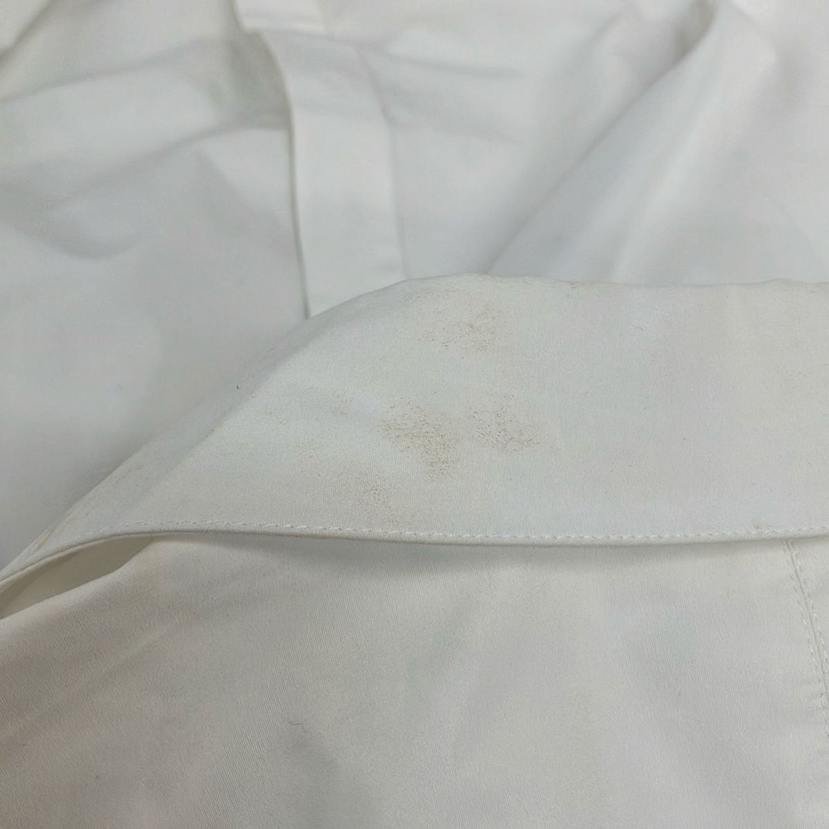 Celine Three Quarter Sleeve Shirt Blouse M White — view 6