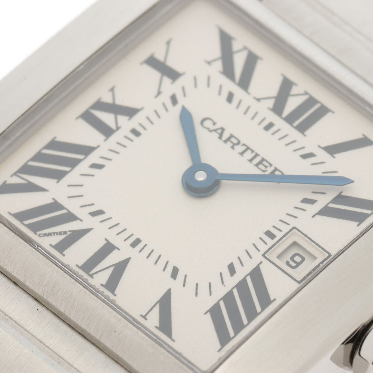 Cartier Tank Francaise MM Watch Steel Silver Dial Quartz — view 4