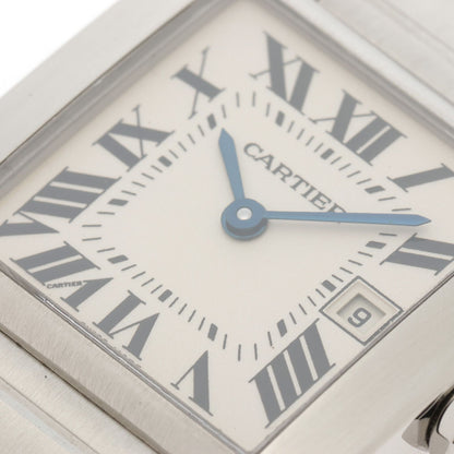 Cartier Tank Francaise MM Watch Steel Silver Dial Quartz — view 4