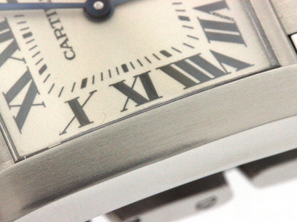 Cartier Tank Francaise MM Watch Steel Silver Dial Quartz — view 7