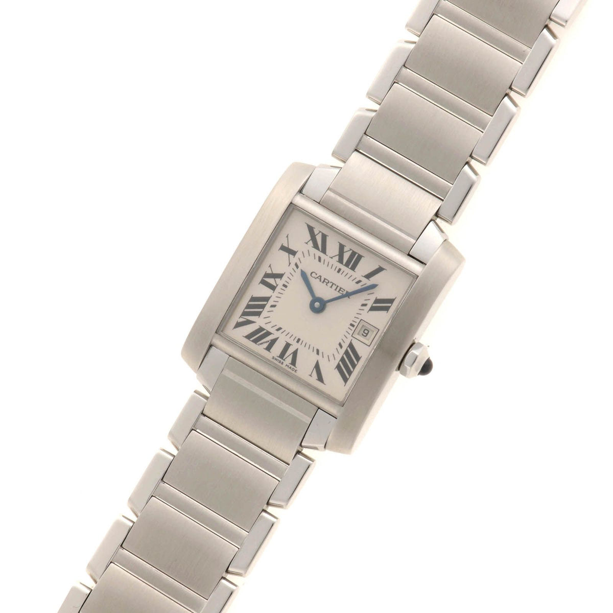 Cartier Tank Francaise MM Watch Steel Silver Dial Quartz — view 2