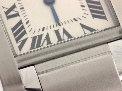Cartier Tank Francaise MM Watch Steel Silver Dial Quartz — view 6