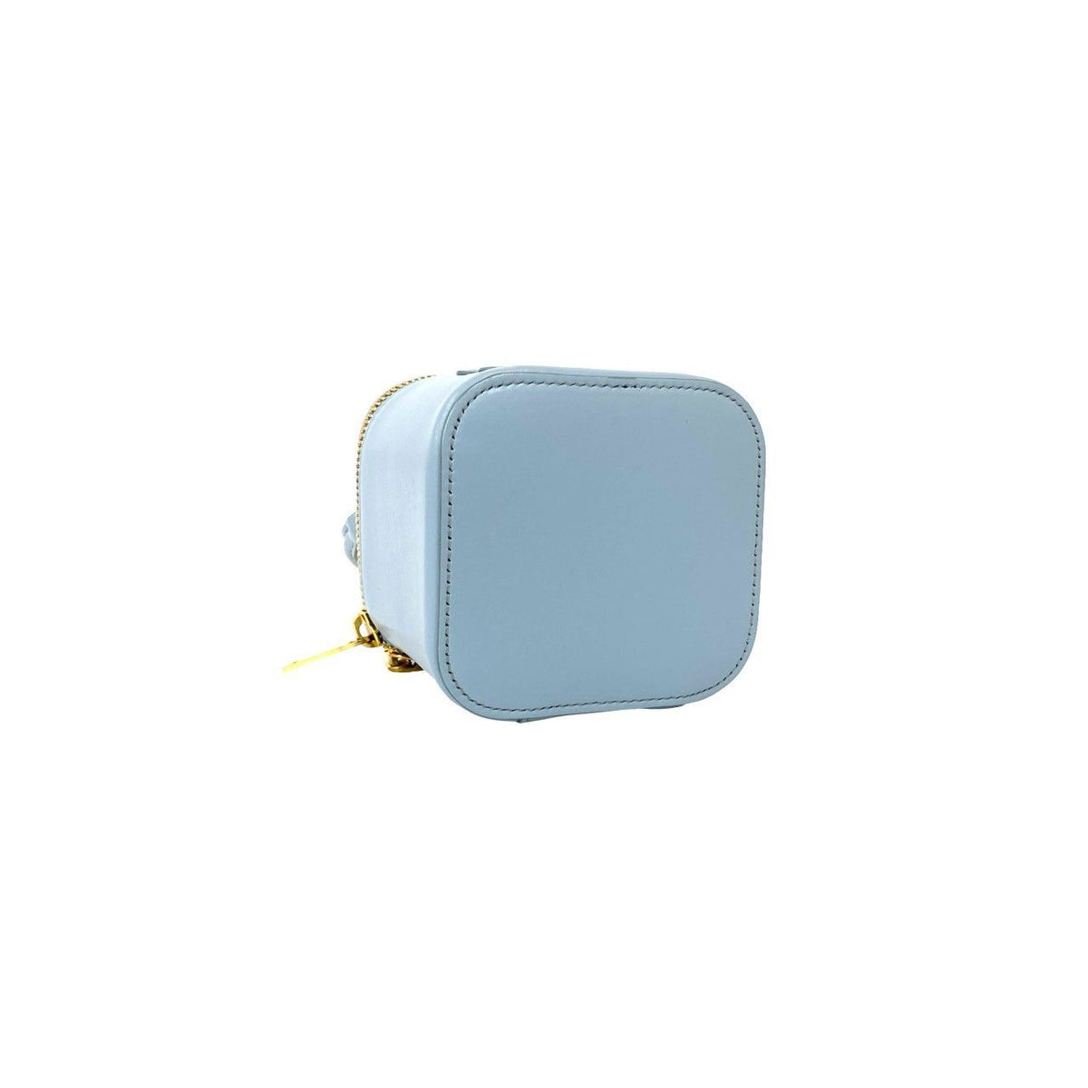Celine Cuir Triomphe Logo Calf Leather 2-Way Mini Shoulder Bag Vanity Blue — view 7