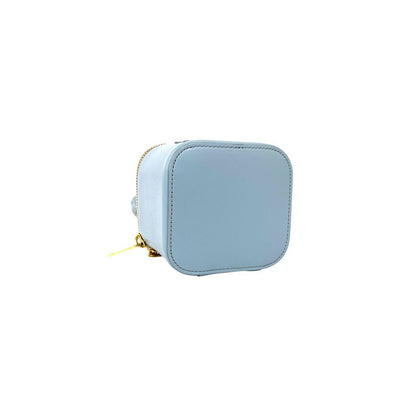 Celine Cuir Triomphe Logo Calf Leather 2-Way Mini Shoulder Bag Vanity Blue — view 7