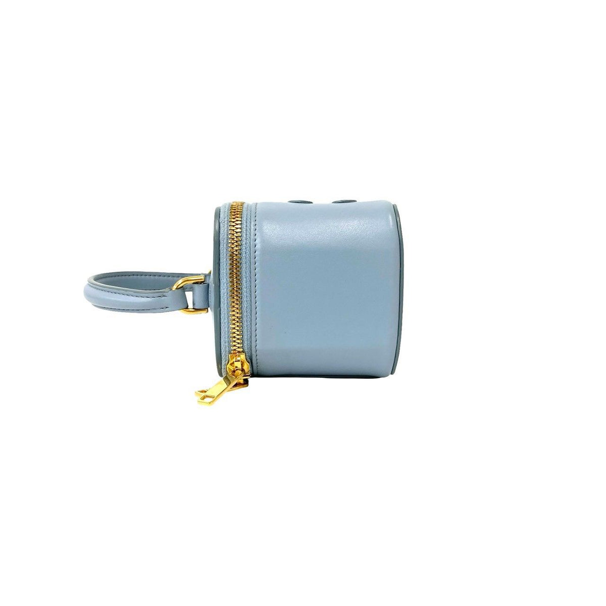 Celine Cuir Triomphe Logo Calf Leather 2-Way Mini Shoulder Bag Vanity Blue — view 5