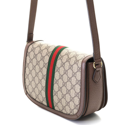 Gucci Ophidia GG Supreme Shoulder Bag Beige Brown — view 2