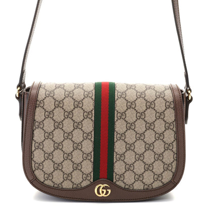 Gucci Ophidia GG Supreme Shoulder Bag Beige Brown