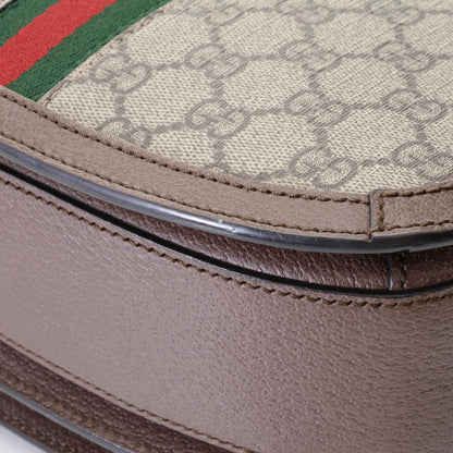 Gucci Ophidia GG Supreme Shoulder Bag Beige Brown — view 7