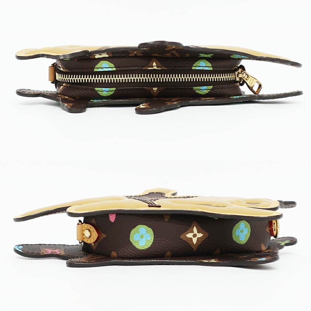 Louis Vuitton Monogram Craggy Dog on Strap Shoulder Bag Brown Gold Leather — view 3