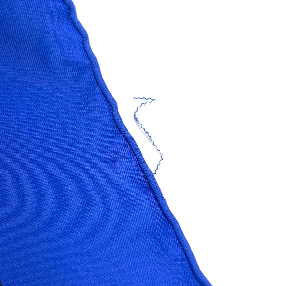 Hermes Carre 90 Aux Champs to the Field Scarf Blue — view 5