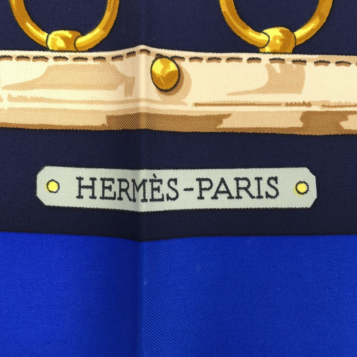 Hermes Carre 90 Aux Champs to the Field Scarf Blue — view 3