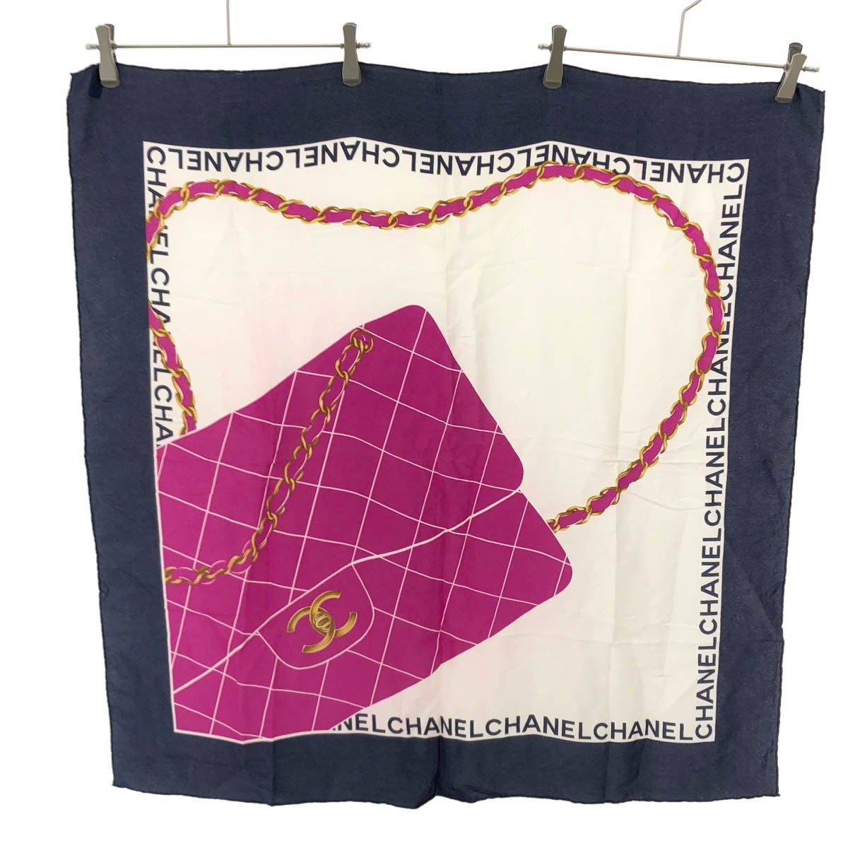Chanel Quilted Silk Scarf