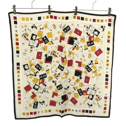 Chanel Graphic Print Scarf