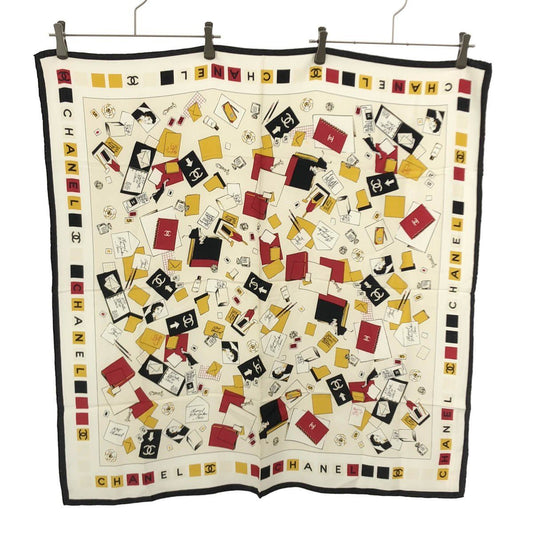 Chanel Graphic Print Scarf