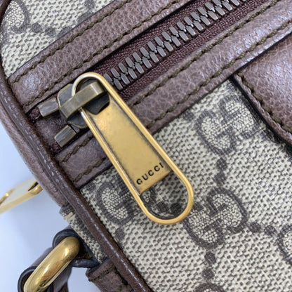 Gucci Ophidia Sherry Line GG Supreme Leather Brown Beige Shoulder Bag Gold — view 6
