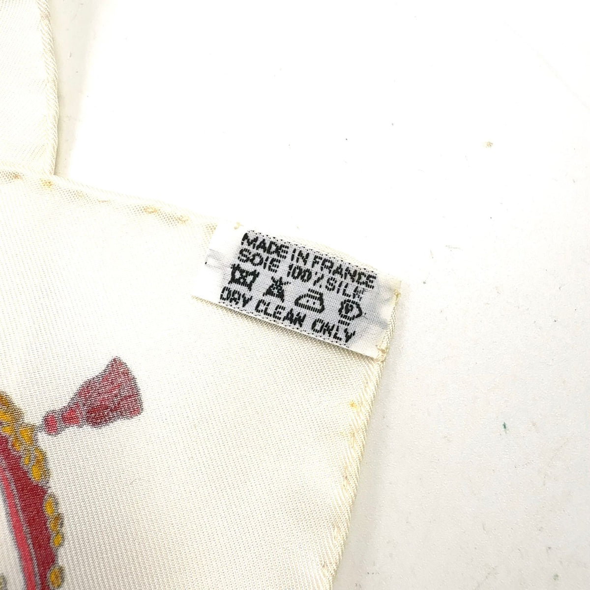 Hermes Caparacons de la France Et de L'inde Carre 90 Silk Yellow White Red Scarf — view 2