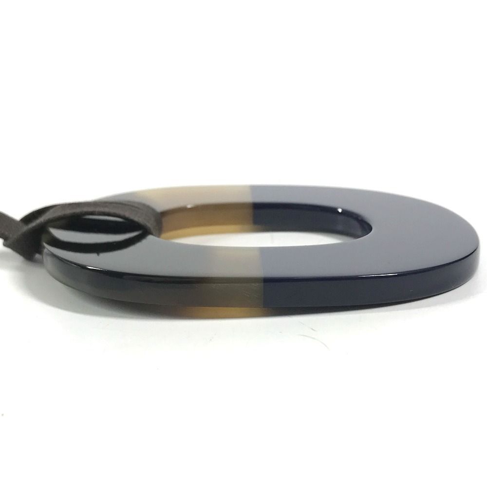 Hermes Necklace Isthme Pop Buffalo Horn Navy — view 6