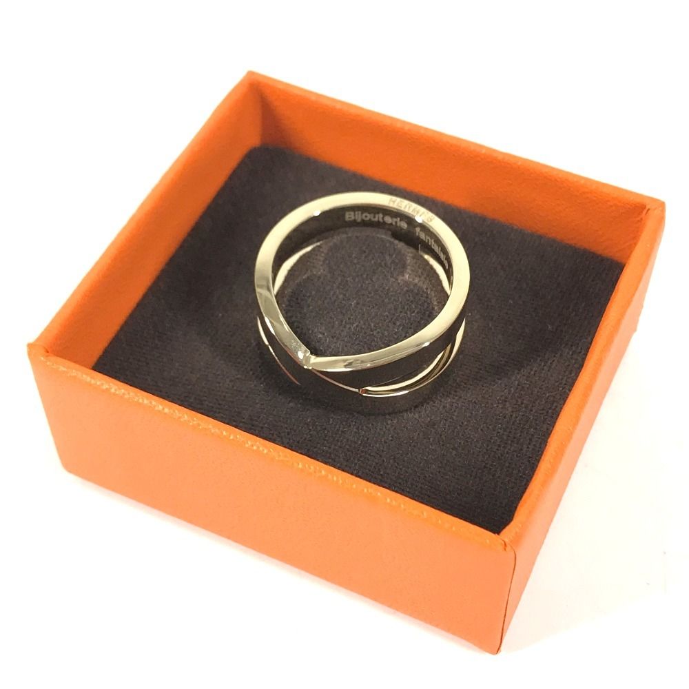 Hermes Scarf Ring Ribbon Metal Gold — view 8