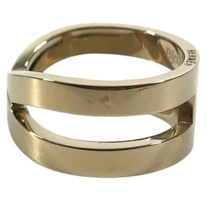 Hermes Scarf Ring Ribbon Metal Gold — view 3