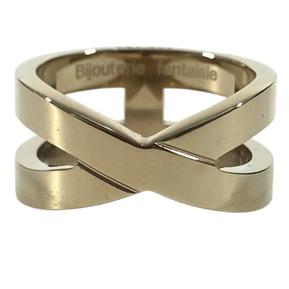 Hermes Scarf Ring Ribbon Metal Gold