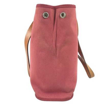 Hermes Tote Bag Kabak Elan PM Vertical Leather Canvas Red — view 3