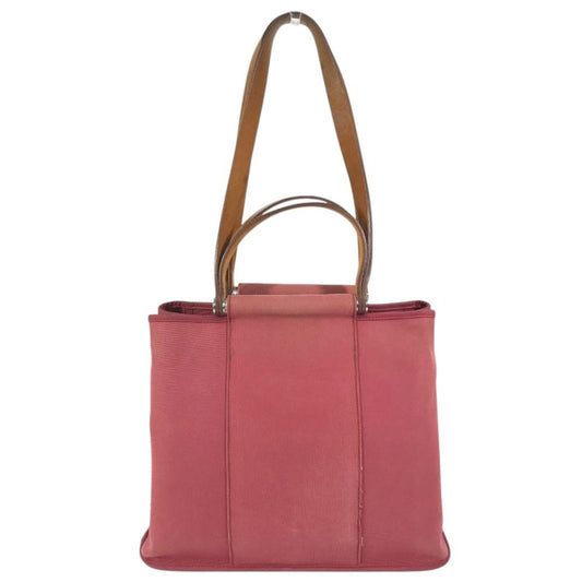 Hermes Tote Bag Kabak Elan PM Vertical Leather Canvas Red