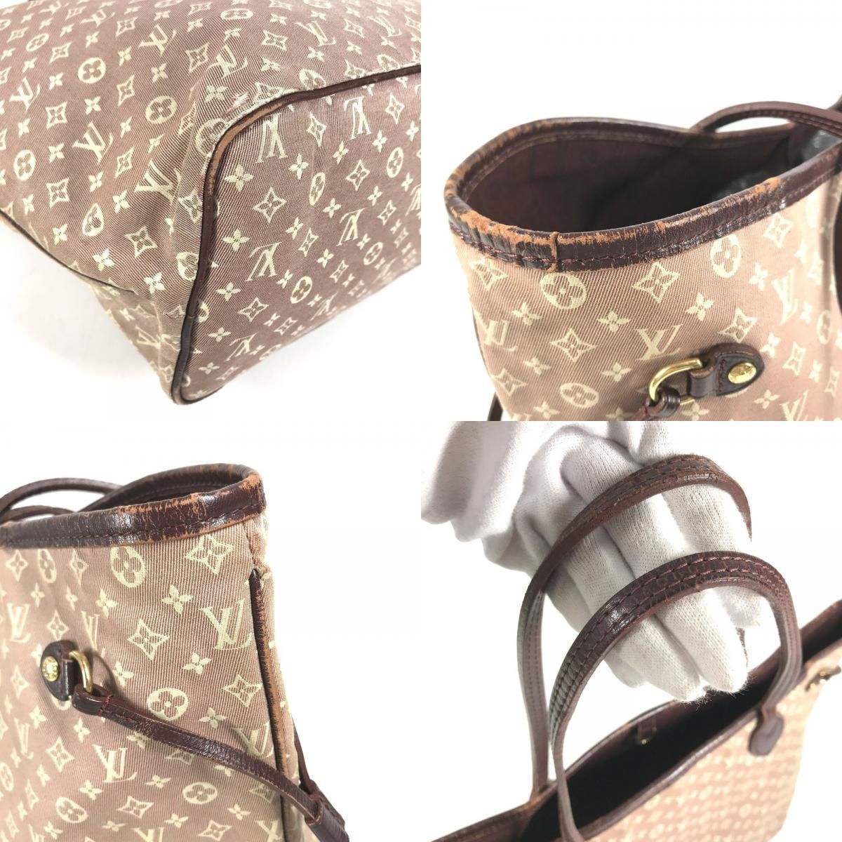 Louis Vuitton Tote Bag Neverfull MM Monogram Idylle Sepia Red — view 7