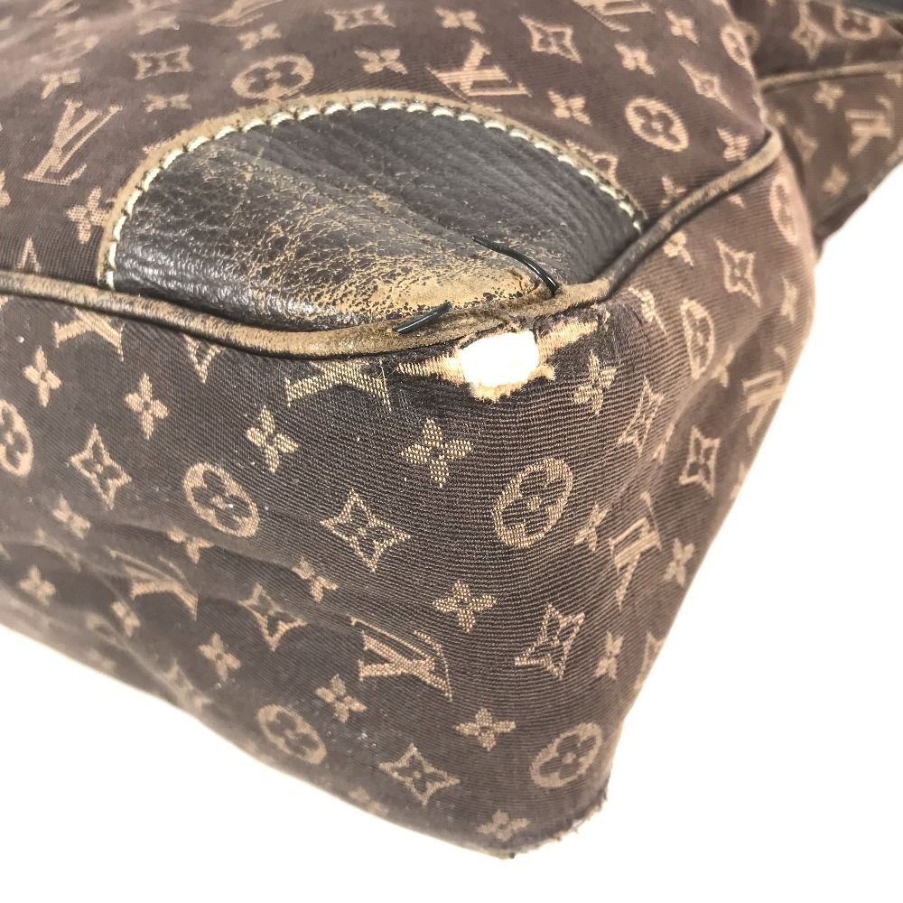 Louis Vuitton Shoulder Bag Boulogne Monogram Mini Lin Canvas Brown — view 6