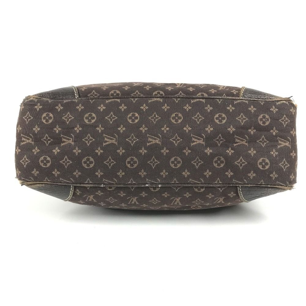 Louis Vuitton Shoulder Bag Boulogne Monogram Mini Lin Canvas Brown — view 5