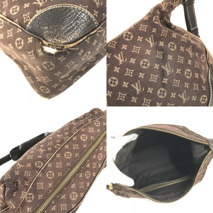 Louis Vuitton Shoulder Bag Boulogne Monogram Mini Lin Canvas Brown — view 8